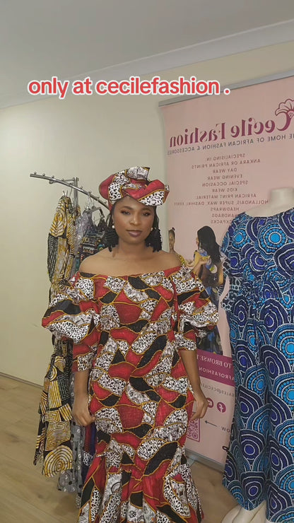 Mermaid Dress with Headwrap