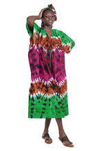 Load image into Gallery viewer, Tie and dye kaftan dress
