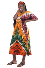 Load image into Gallery viewer, Tie and dye kaftan dress
