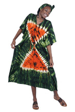 Load image into Gallery viewer, Tie and dye kaftan dress
