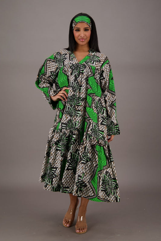 African Print Dress 255