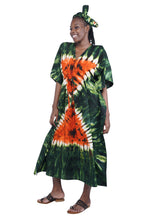 Load image into Gallery viewer, Tie and dye kaftan dress
