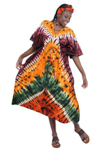 Load image into Gallery viewer, Tie and dye kaftan dress
