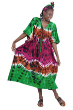 Load image into Gallery viewer, Tie and dye kaftan dress
