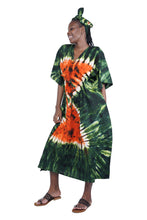 Load image into Gallery viewer, Tie and dye kaftan dress
