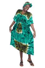 Load image into Gallery viewer, Tie and dye kaftan dress
