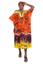 Load image into Gallery viewer, Tie and dye kaftan dress
