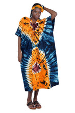 Load image into Gallery viewer, Tie and dye kaftan dress
