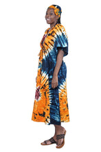 Load image into Gallery viewer, Tie and dye kaftan dress
