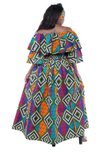 Load image into Gallery viewer, African Crop Top and Slit Skirt Set
