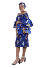 Load image into Gallery viewer, African double layer top &amp;pencil skirt
