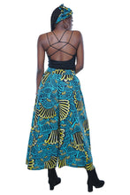 Load image into Gallery viewer, Wide Leg palazzo pant and Headwrap Set -
