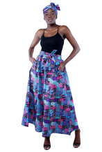 Load image into Gallery viewer, Wide Leg palazzo pant and Headwrap Set -
