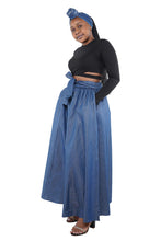 Load image into Gallery viewer, Wide Leg palazzo pant and Headwrap Set -
